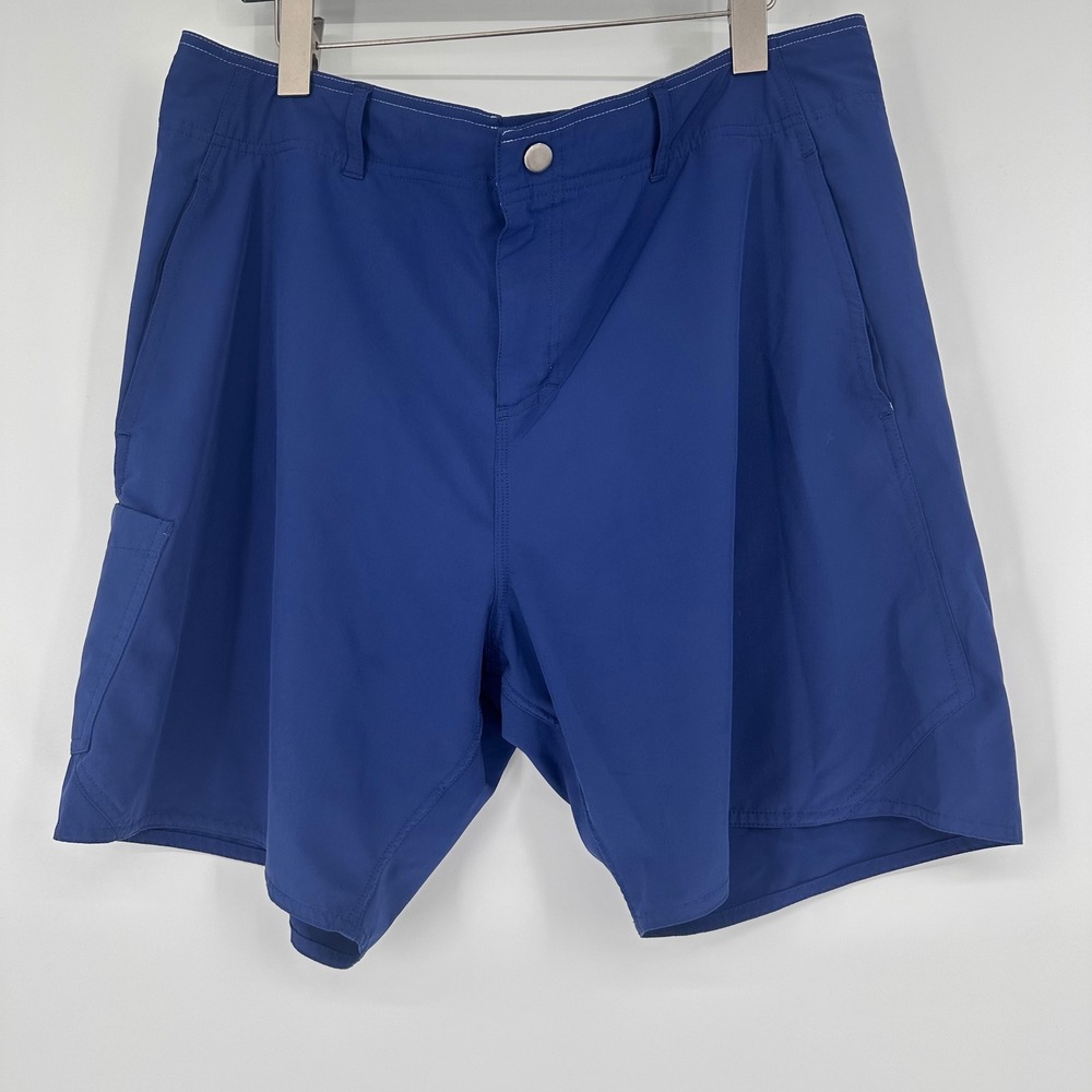 AFTCO American Fishing Tackle Co Mens Blue‎ Technical Fishing Shorts Size 36